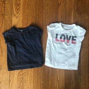 Bundle of Carter's toddler shirts, size 18m